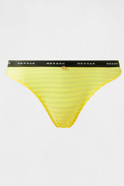 Lace brief yellow ladies'