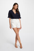 Short-sleeved t-shirt navy women
