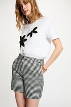 High-waisted shorts black women