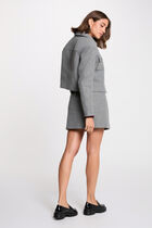Veste ajust&eacute;e gris moyen femme