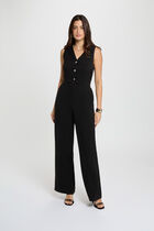 Jumpsuit with V-neck black women