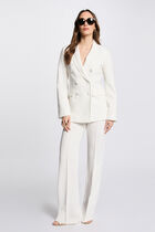 Buttoned blazer white women