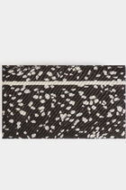 Foulard plissé à pois noir femme