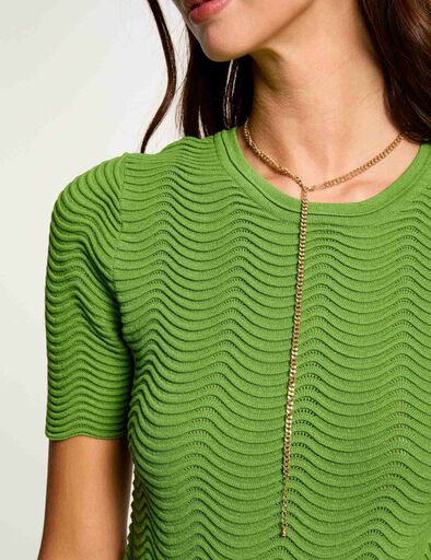 short sleeved jumper aniseed green women Short-sleeved jumper aniseed green women