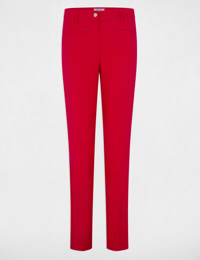 Fitted trousers with darts medium red ladies'