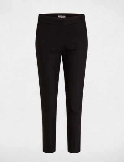 Cropped cigarette trousers black women