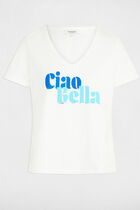 T-shirt with message white women