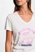 Slogan T-shirt white women