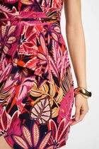 Wrap mini dress multicolored women