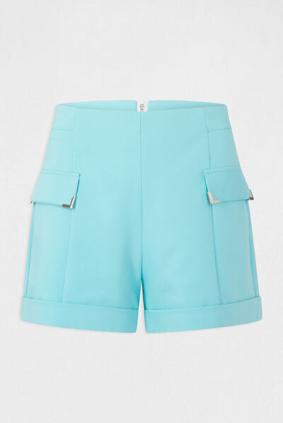 Straight city shorts with ornaments  ladies'