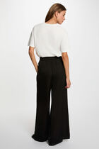 Flowy wide-leg trousers black women