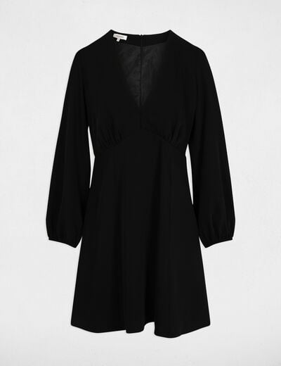 A-line mini dress black women