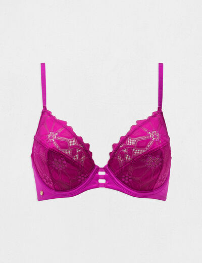 Underwired bra purple women