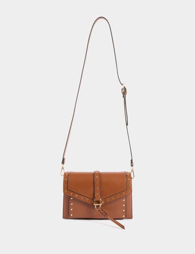 Bag with studs brown women