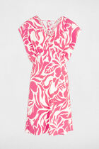 Printed A-line mini dress multicolored women