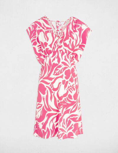 Printed A-line mini dress multicolored women