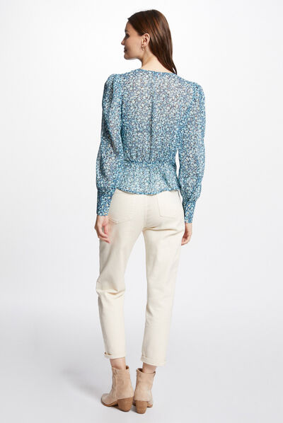 Blouse abstract print multico ladies'