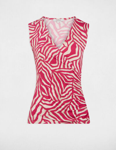 Sleeveless vest top multicolor women