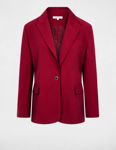Sleeveless blazer bordeaux women