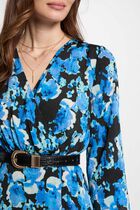 Maxi waisted loose dress multicolor women