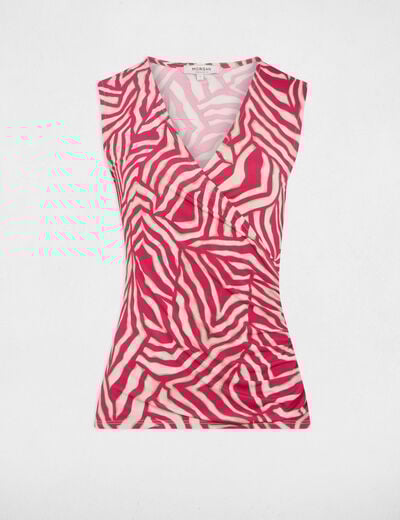 Sleeveless vest top multicolor women