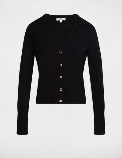 Long-sleeved cardigan black women