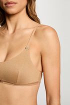 Thin strap bralette gold yellow women