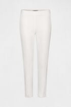 Cropped cigarette trousers ecru women