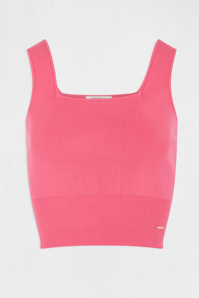 Jumper vest top wide straps pink ladies'