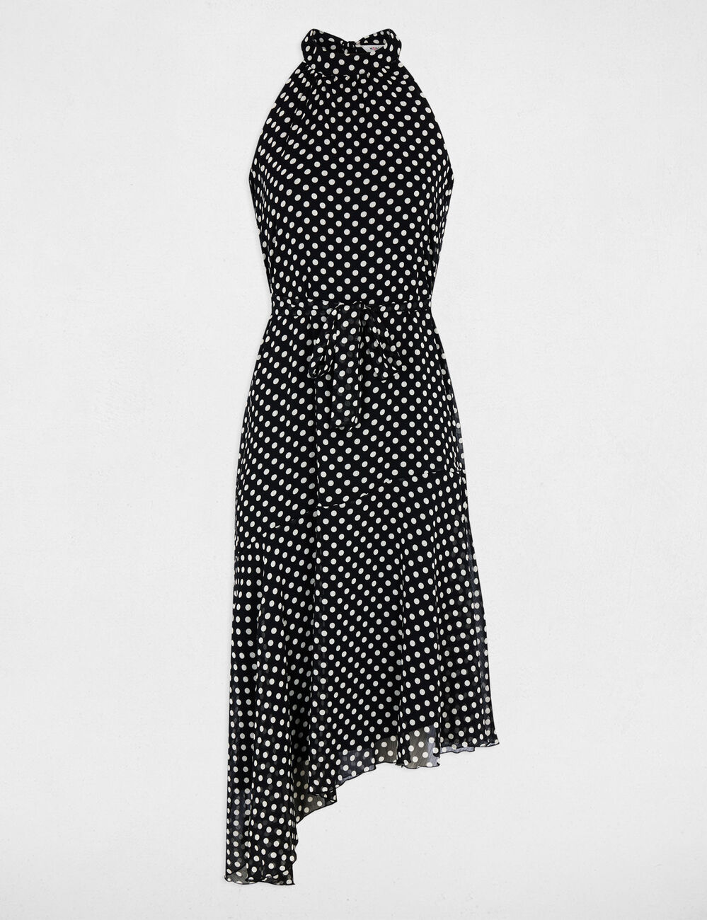 Flowy dress with high neck black women