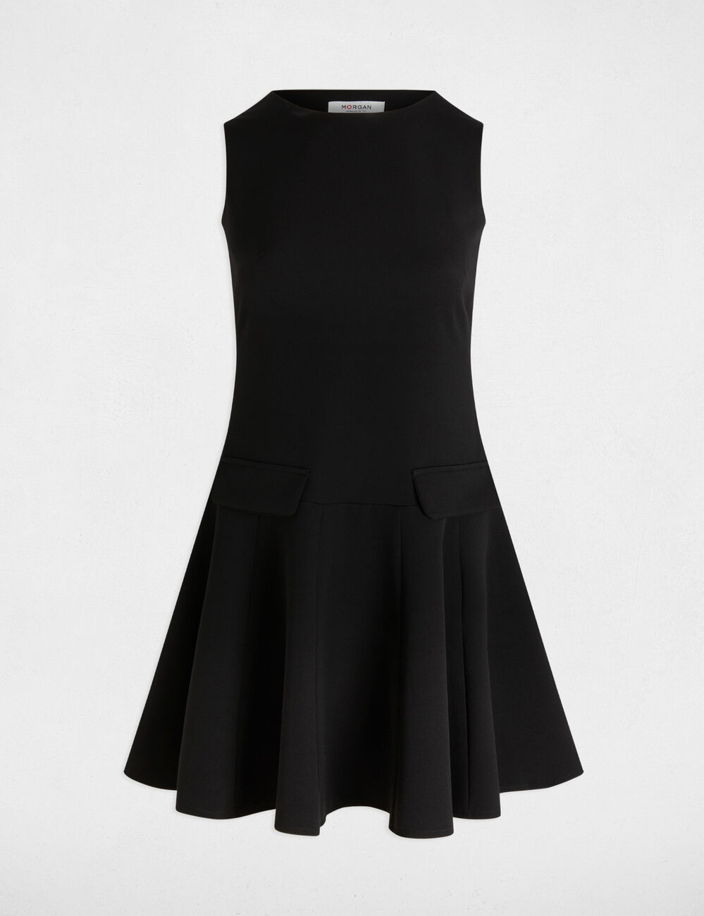 A-line mini dress black women