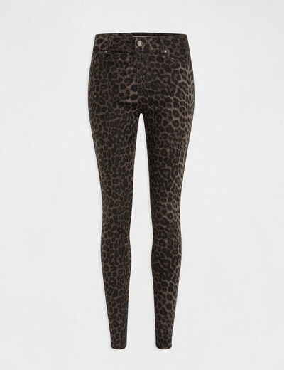 Skinny jeans leopard print multico ladies'