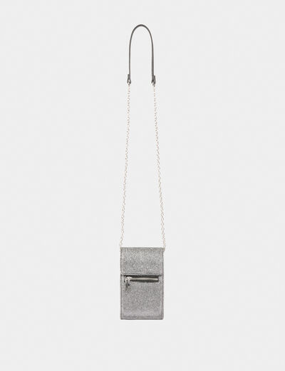 Spangles crossbody phone bag mid-grey women