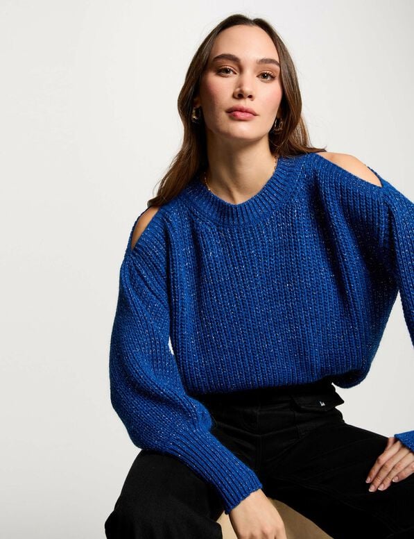 long sleeved jumper blue women Long-sleeved jumper blue women