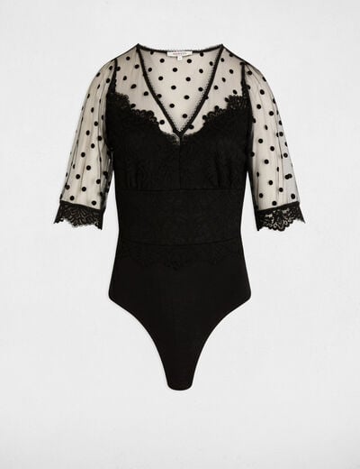 Short sleeve bodysuit black women