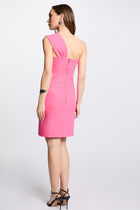Fitted mini dress pink women