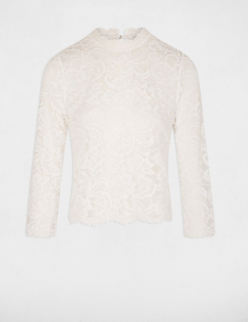 T-shirt 3/4-length sleeves ecru women