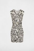 Short wrap dress black women