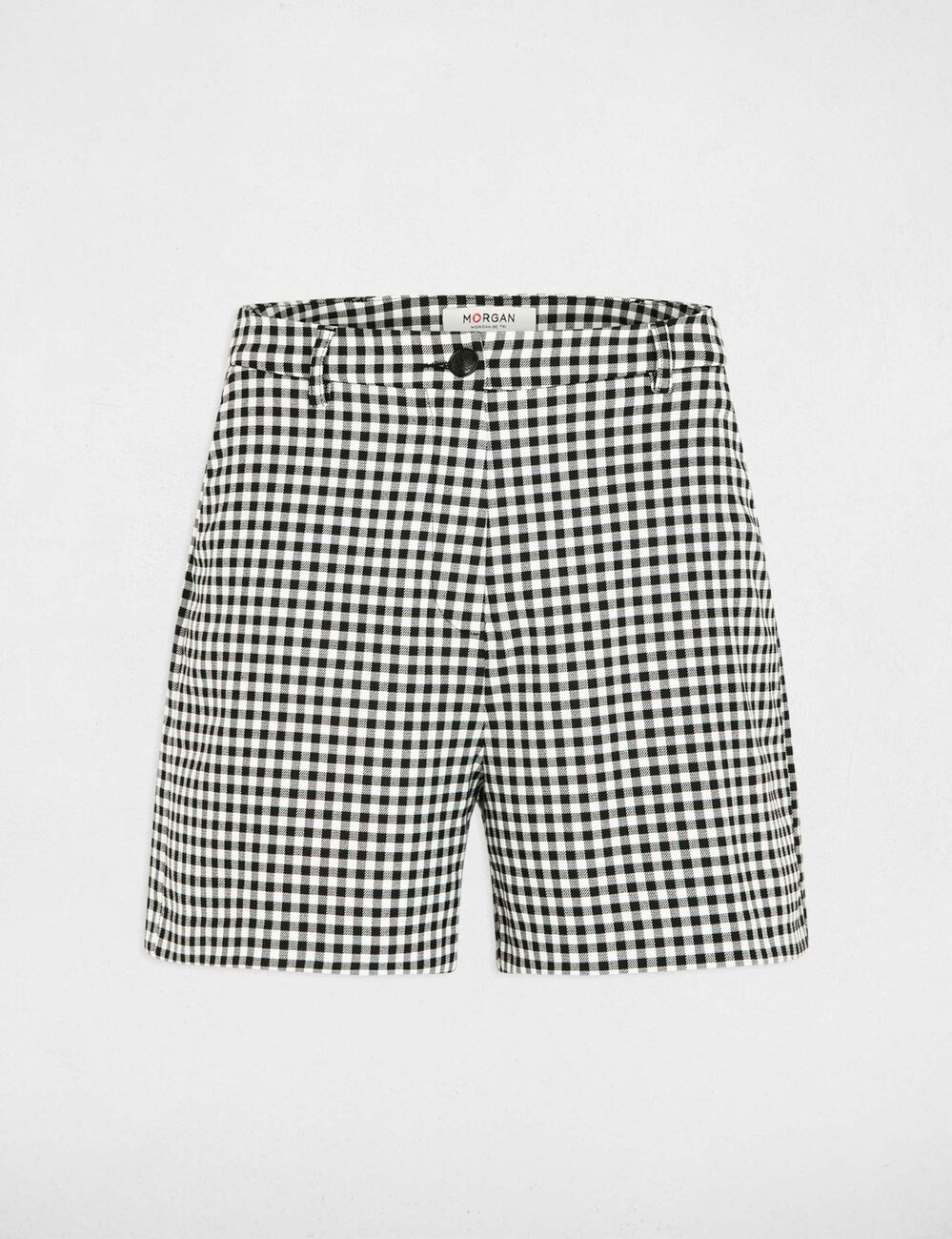 High-waisted shorts black women
