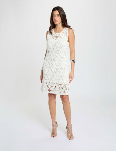 Knitted fitted dress white women