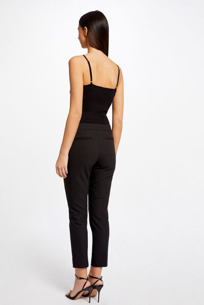 Jumper vest top with jewelled details black ladies'
