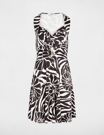 Short dress with neckline black women