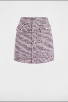 Mini tweed skirt multicolor women