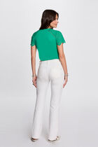 Short-sleeved t-shirt emerald green women