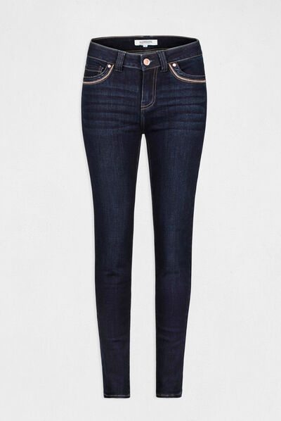 Standard waisted skinny jeans stone denim ladies'