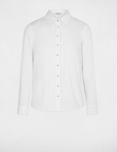 Long-sleeved shirt white women