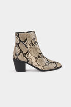 Bottines python à talons multicolore femme