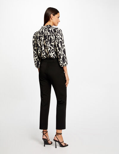 3/4-length sleeved blouse animal print multico ladies'