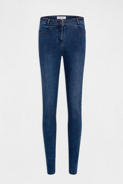 Standard waisted slim jeans stone denim ladies'