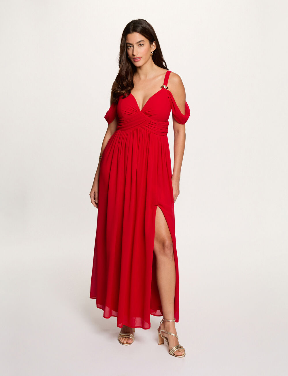 Long dress red women
